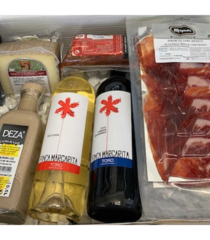 Coș de Crăciun cu paleta ibérica