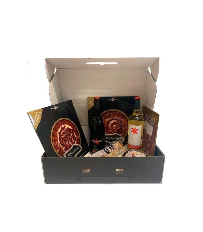 Coș ibérica Crăciun Jamón de Bellota