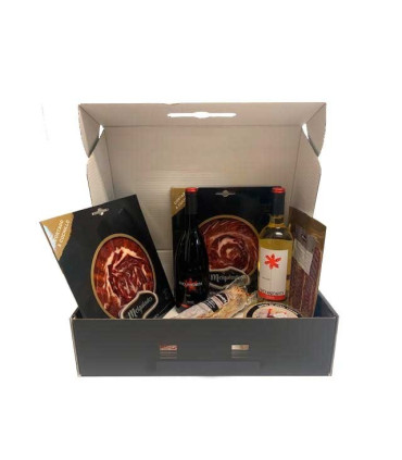 Coș ibérica Crăciun Jamón de Bellota