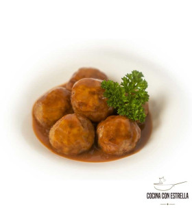 Iberische Schweinefleischbällchen mit Kernen und Ingwer - Vorgekochtes Gericht 5. Sortiment