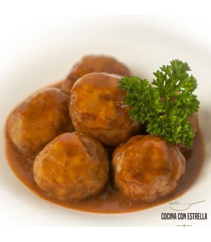 Boulettes de viande de porc ibérique aux graines et gingembre - Plat précuit 5ème gamme