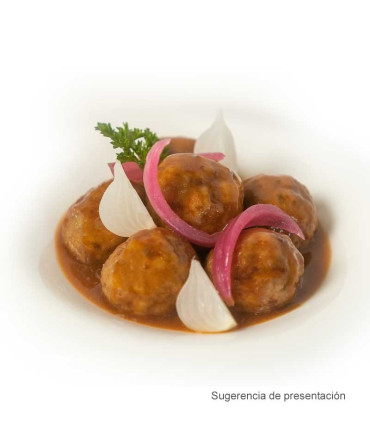 Boulettes de viande de porc ibérique avec graines et gingembre (2 personnes)