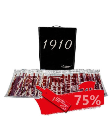 sachets 75% sliced acorn-fed ham