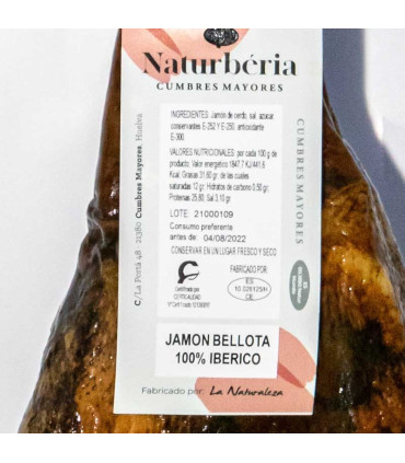 étiquette 100% Ibérique Bellota Ham étiquette