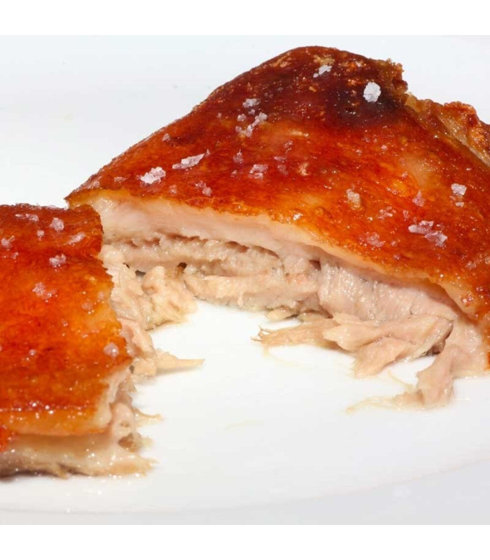 Iberisch speenvarken gekonfijt