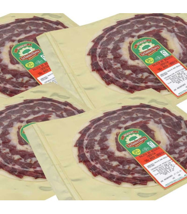 detail van Bellota Shoulder 50% Iberian Sliced