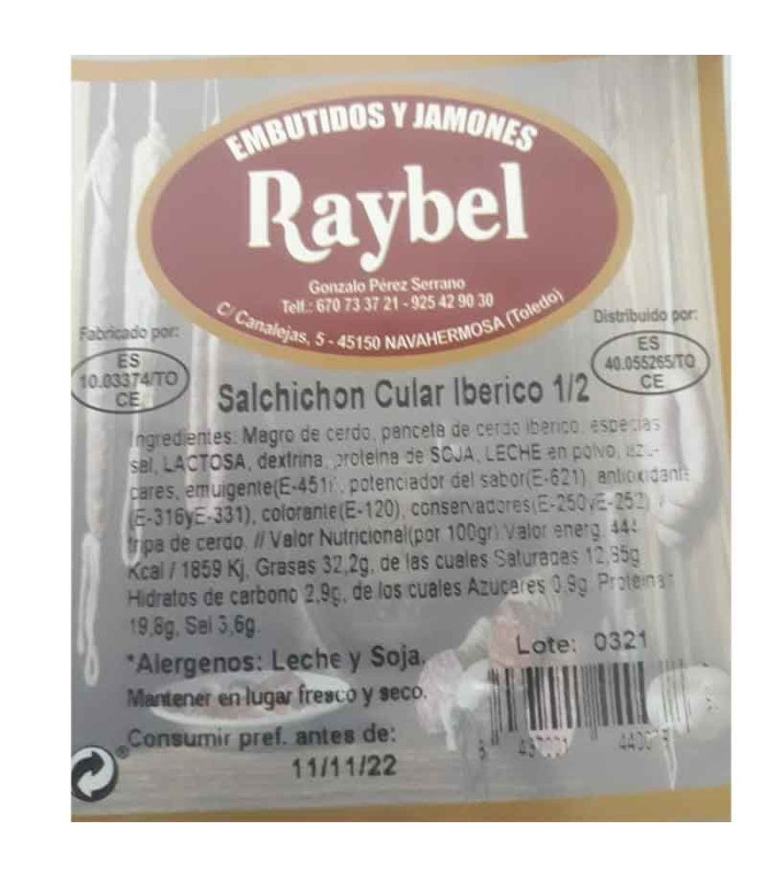 Salchichon Ingrédients