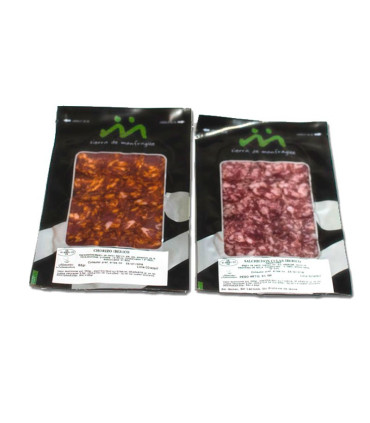 Pack Chorizo ibérique enceinte et Salchichón Sierra de Monfragüe