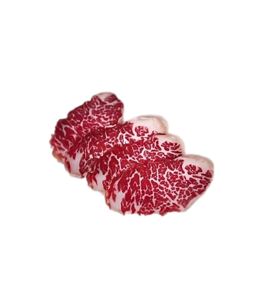 Lomito van Iberische eikel-gevoede prooi met paprika