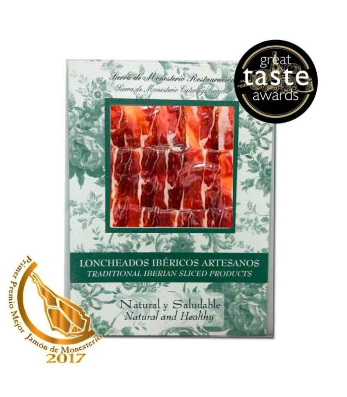 Gesneden Cebo Campo Ham 50% Ibérico , Sierra Monesterio, Extremadura - gesneden Jamón Ibérico - - 1