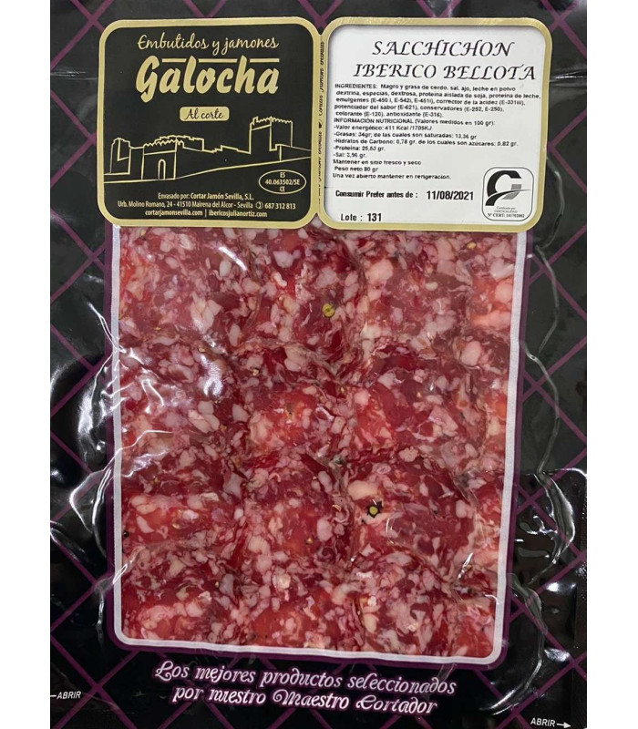 Loncheado Salchichón Ibérico Bellota