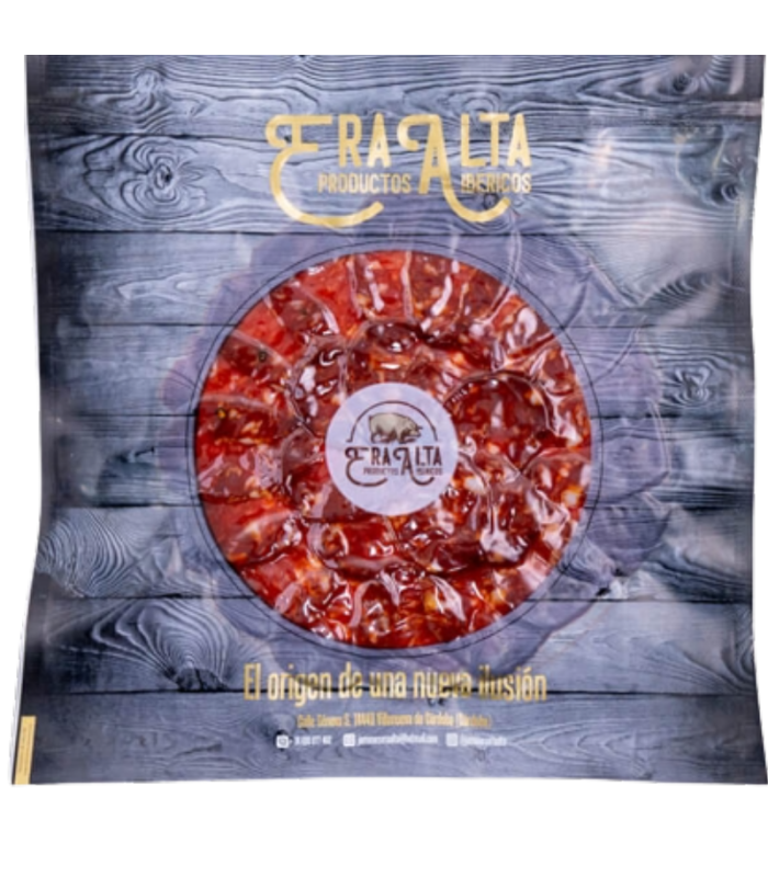 Loncheado Chorizo Bellota 100% raza ibérica. Era Alta