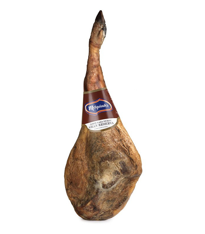 Cesto natalizio con prosciutto duro Gran Reserva. Melquiades