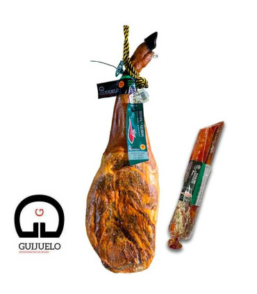 Lot 75% Jambon Ibérique AOP Guijuelo et Longe de Cebo de Campo