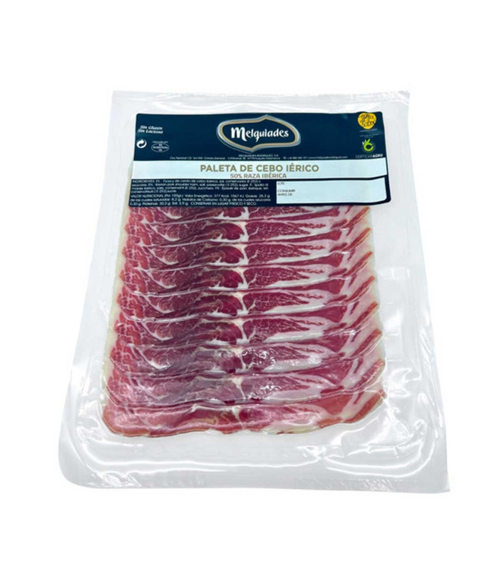 Paleta von 50 % Ibérica geschnitten