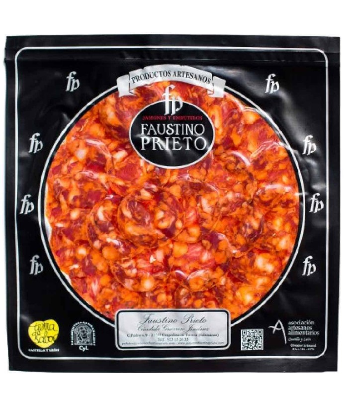 Loncheados Chorizo y Salchichón Ibérico de Bellota Faustino Prieto - Embutido Ibérico -  - 1