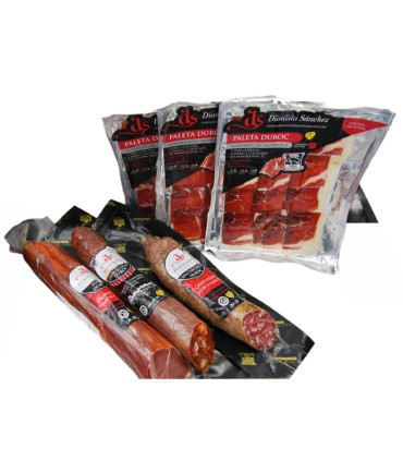 Lote paleta Duroc Fatiado com Salsichas