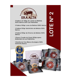 Lote familiar de Jamón Bellota 100% Ibérico loncheado