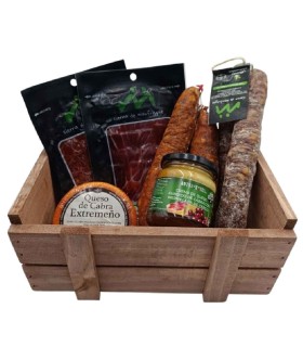 Selecție gourmet Ibérica coș cu brânză și cremă de cireșe