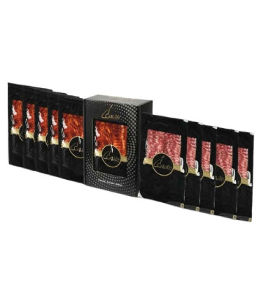 Salchichón und chorizo von bellota 50 % Ibérico geschnitten