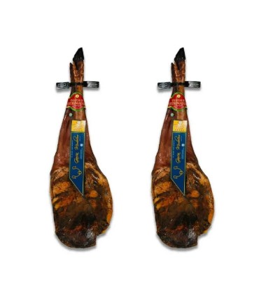 Set van 2 Pata Negra 100% Iberische eikelgevoerde schouders. DOP Dehesa de Extremadura