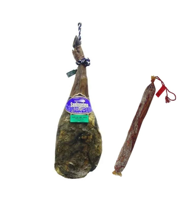 Lotto paleta Cebo De Campo e Lomo 50% Ibérico San Ingelmo. Salamanca