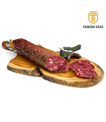 Salchichón ibérico de bellota avec des tranches