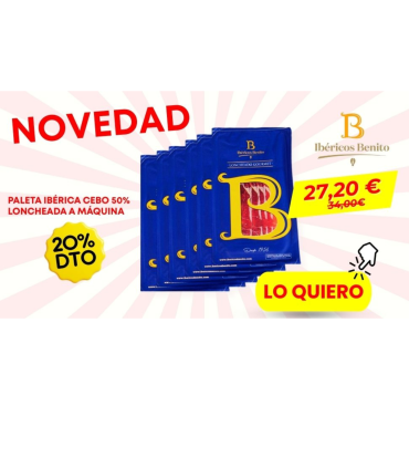 Affettato paleta cebo 50% Ibérica