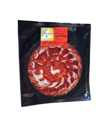 Beutel Schinken bellota 50% Zucht ibérica Vakuum. Dehesa Grande - Jamón Ibérico geschnittenes Messer