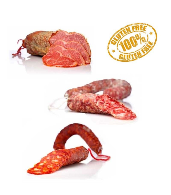 Extremadura lote de salsichas ibéricas, Sierra de Monfragüe