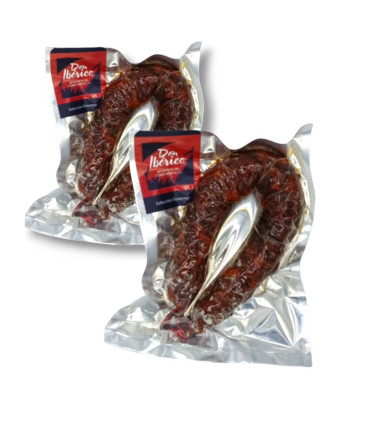 Pack de 2 bellota chorizo Longanizas Ibéricas. Dom Ibérico - chorizo ibérico - - 3