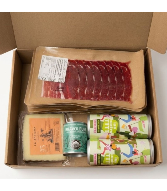 Weihnachtskorb mit 100 % Jamón de Bellota Ibérico Montecillo Iberians - Ibericomio - - 1