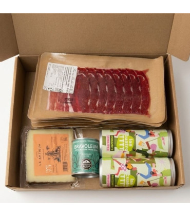 Christmas basket with 100% Jamón de Bellota Ibérico Montecillo Iberians - Ibericomio - - 1