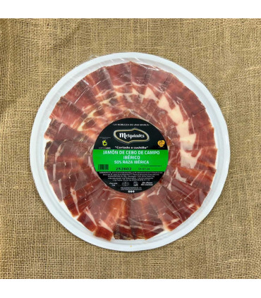Land cebo ham 50 % Ibérico mit einem Messer - Jamón Ibérico geschnitten - - 2
